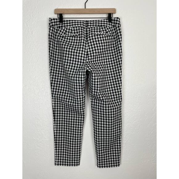 Talbots Black/ White Gingham Hampshire Ankle Pants Size 8 Petite - Picture 4 of 5
